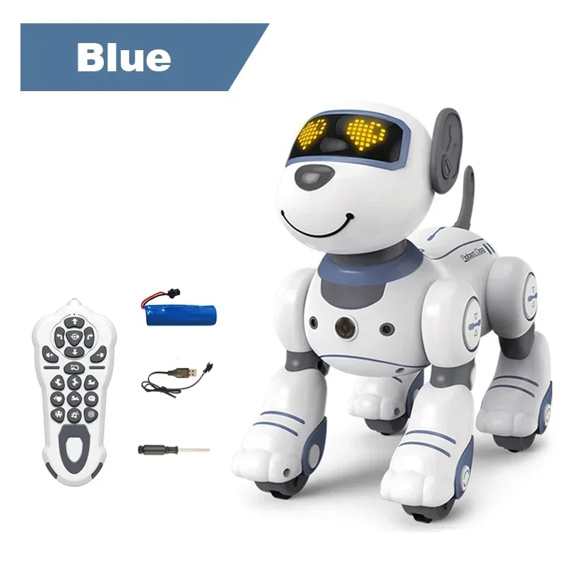 Intelligent Programming RC Robot Stunt Dog Electronic Walking Dancing Puppy Touch Sensing Remote Control Pet Dog Kids Boys Toys