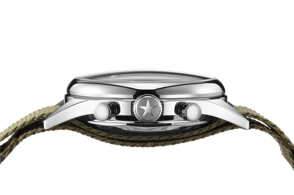 Original 1963 Men's 40mm  ST1908 Moonphase Manual Winding Movement Mechanical Chronograph Sapphire Glass Cream Dial Watch