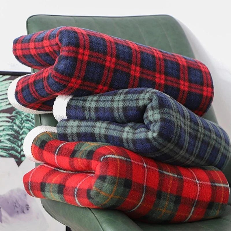 Plaid for Beds Coral Fleece Blankets Plaids Bedsure Flannel Fuzzy Bedspreads Soft Warm Plush Blankets for Bed Christmas Gift