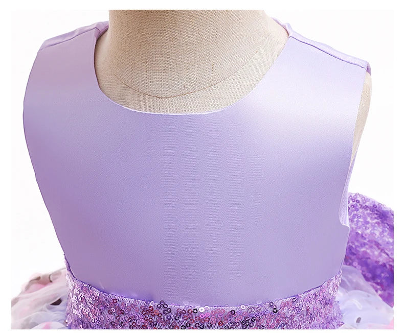 Flower Butterfly Baby Girls Dress 1 2 3 4 5 Years Summer Mesh Embroidery Little Princess Dress Christmas Party Gift Kids Clothes