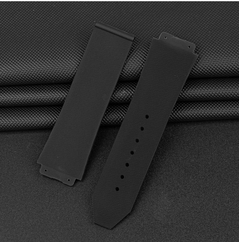 Suitable for Hengbao Watch Strap Men's Rubber Hublot Hengbao/Yuqi Big Bang Silicone Watch Strap 25 * 19mm