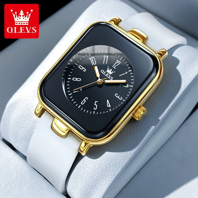 Switzerland 2025 New Arrival Digital Watch Women's Waterproof Luminous Genuine Goods Brand Name Niche Style Light Luxury Temperament Small Square Watch