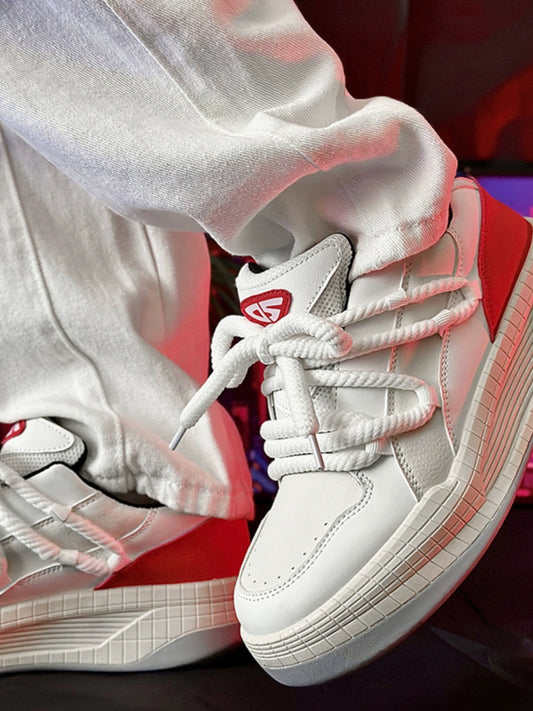 Black Warrior Boys New Niche Casual Chinese Fad Board Shoes