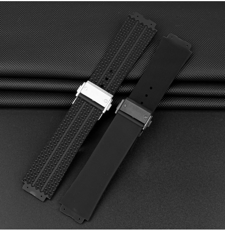 Suitable for Hengbao Watch Strap Men's Rubber Hublot Hengbao/Yuqi Big Bang Silicone Watch Strap 25 * 19mm