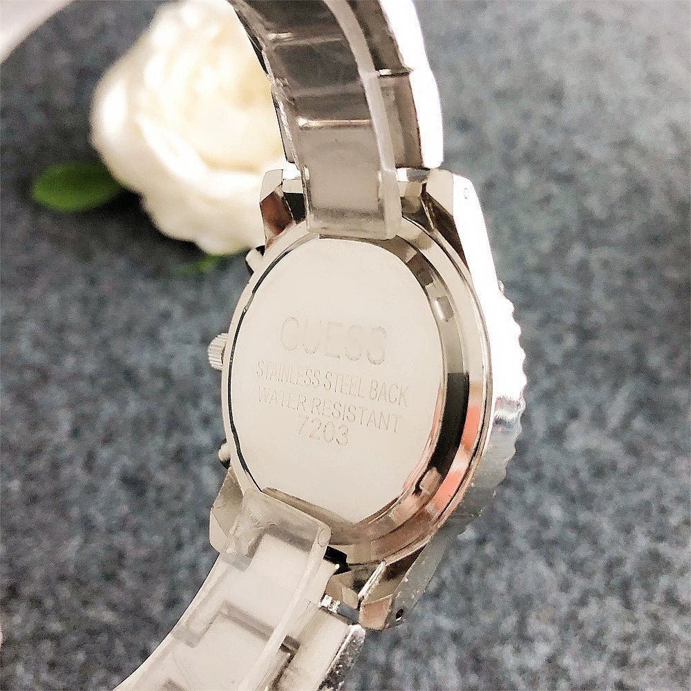 Women's Watch Light Luxury Minority Brand MK Student Watch Sport Inverted Triangle Brand Women's Watch Simple Rhinestone