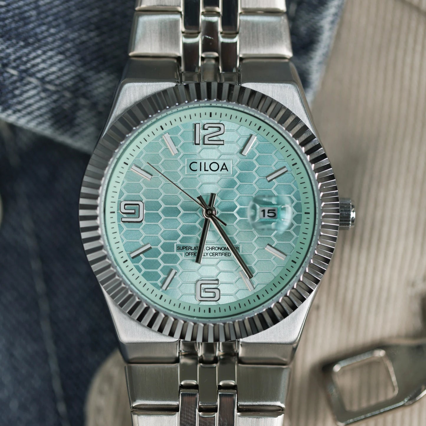 CILOA New Casual & Business Men's Stainless Steel Waterproof Quartz Watch