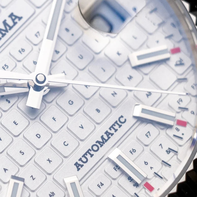 PX1690-JP 37mm Men Dress Watch Luxury Sapphire Keyboard Dial  Mechanical Watches Waterproof Luminous