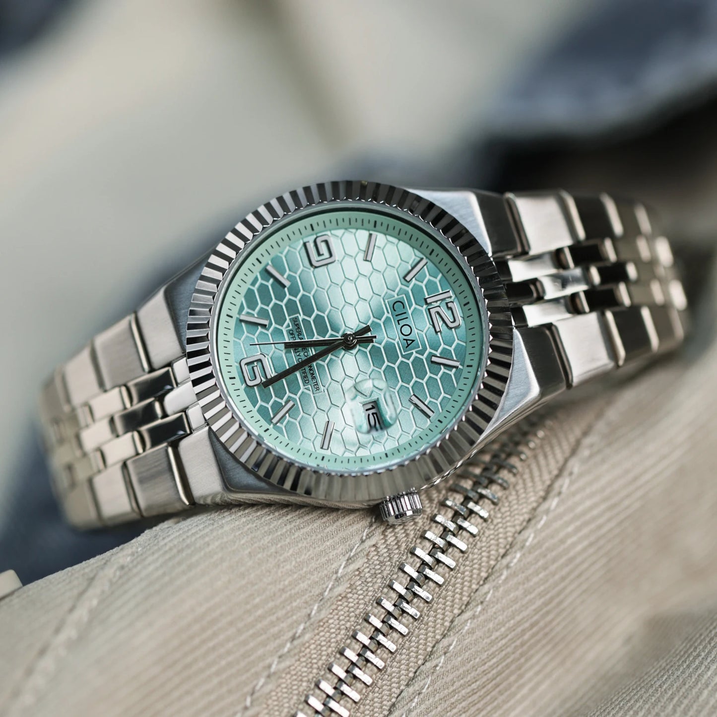 CILOA New Casual & Business Men's Stainless Steel Waterproof Quartz Watch