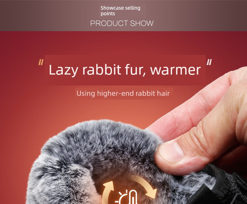 Traditional Beijing Cotton Shoes Men's Winter Fleece-lined Thickened Elderly Non Slip One Pedal Heattech Middle-Aged and Elderly Men Dad Shoes