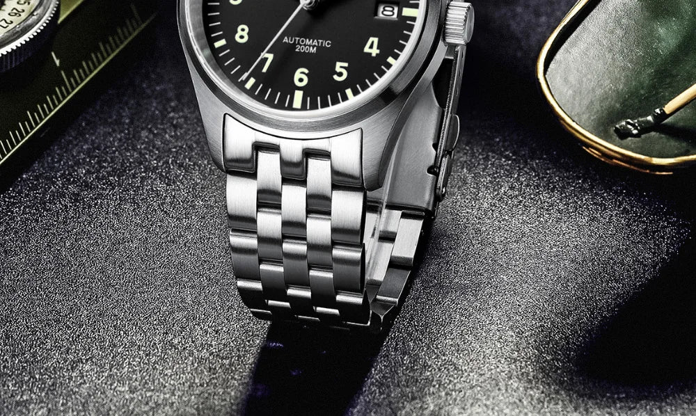 ADDIESDIVE Watches For Men Luxury Business Leisure Automatic Mechanical Men's Watch Fluorescent Waterproof 8215 316L Stainless