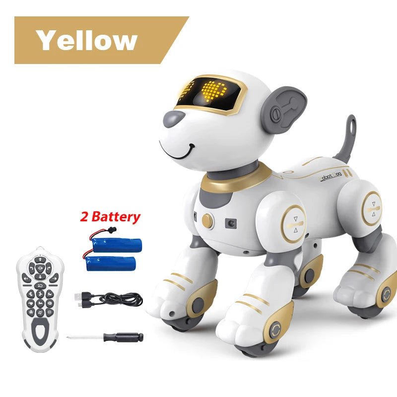 Intelligent Programming RC Robot Stunt Dog Electronic Walking Dancing Puppy Touch Sensing Remote Control Pet Dog Kids Boys Toys