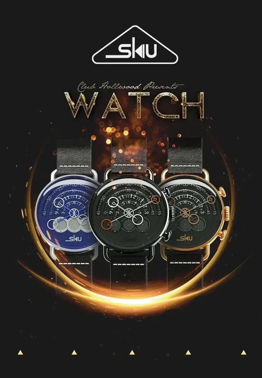 Auténtico reloj de cuarzo alemán SKU Xeric Series para hombre, diseño de personalidad a la moda, luminoso, resistente al agua