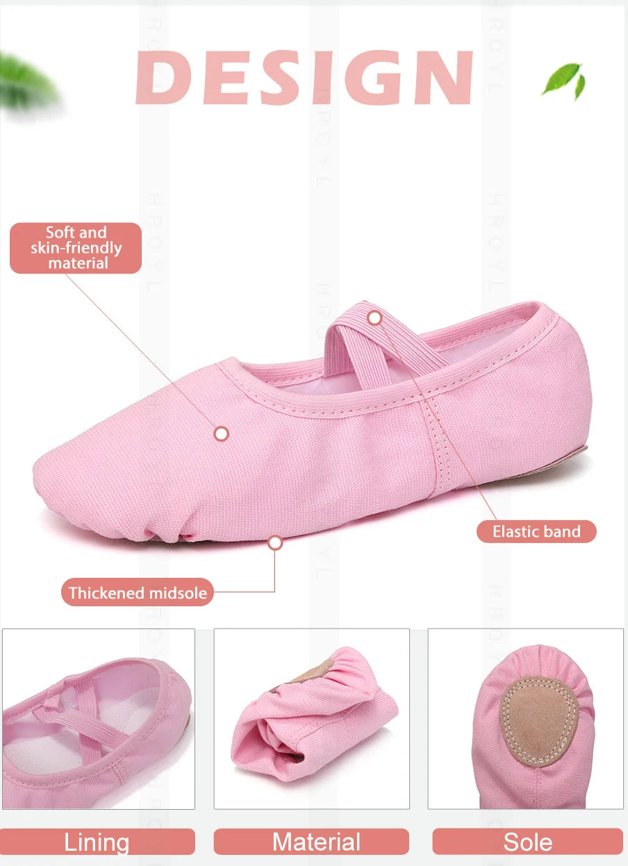 Girls Ballet Shoes For Children Woman Kids Ballet Slippers Women Teacher Ballet Flats Practise Dancing Shoes Salsa Training Shoe