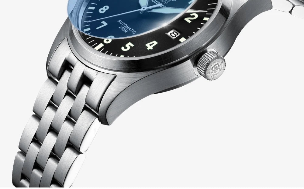 ADDIESDIVE Watches For Men Luxury Business Leisure Automatic Mechanical Men's Watch Fluorescent Waterproof 8215 316L Stainless