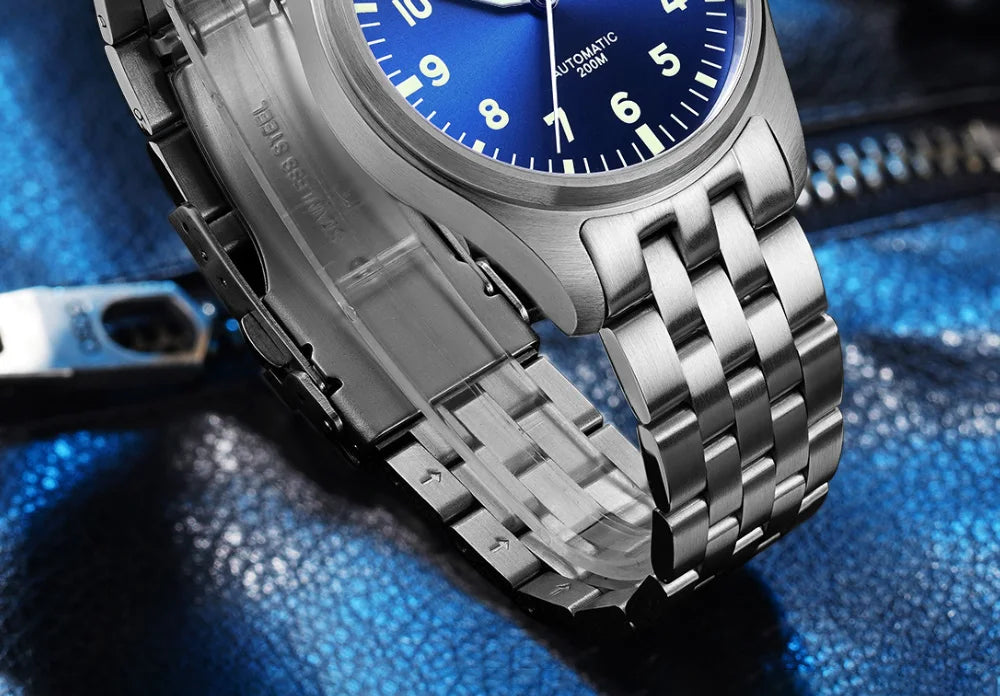 ADDIESDIVE Watches For Men Luxury Business Leisure Automatic Mechanical Men's Watch Fluorescent Waterproof 8215 316L Stainless