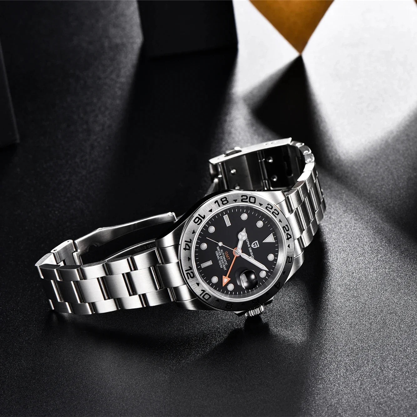 PAGANI DESIGN 2024 New V2 GMT Automatic Men's Auto Mechanical Watch Stainless Steel 10bar Waterproof Reloj Hombre