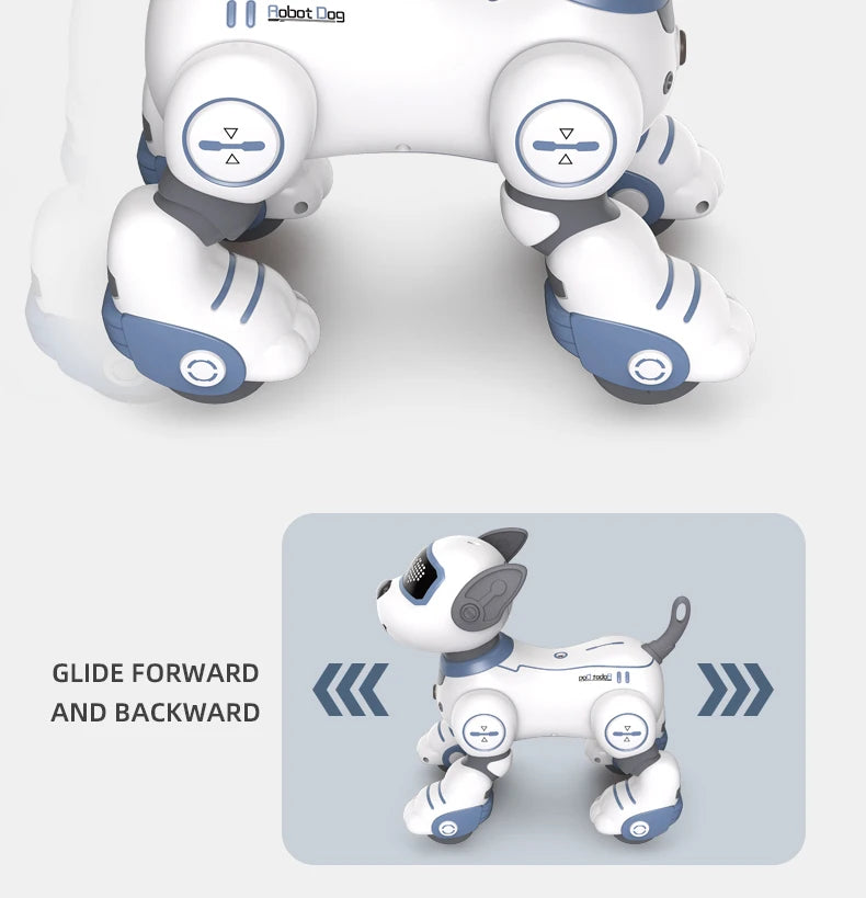 Intelligent Programming RC Robot Stunt Dog Electronic Walking Dancing Puppy Touch Sensing Remote Control Pet Dog Kids Boys Toys