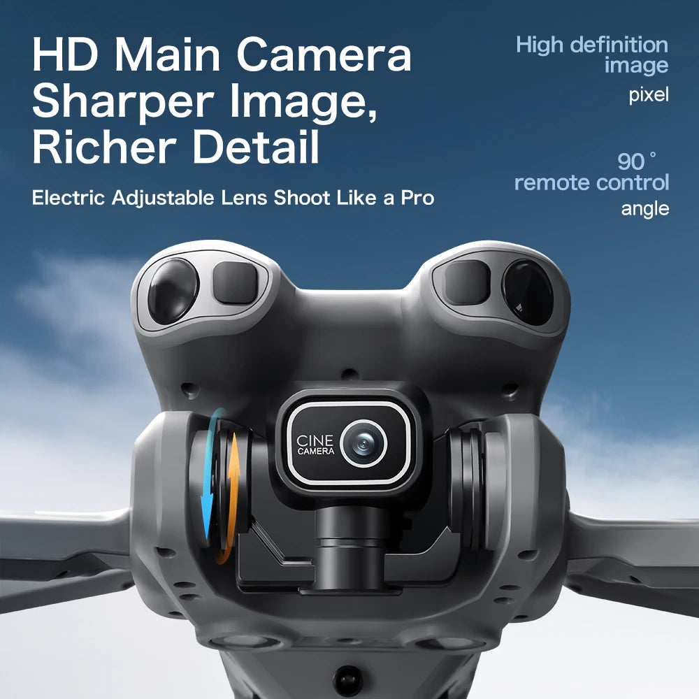 GT50 Aerial Photography Drone with Obstacle Avoidance, HD Brushless Quadcopter with Large Screen Remote Control Toy Aircraft