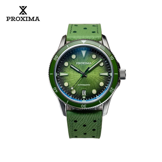 Proxima 2025 New Oil Pressure Dial Full Luminous 39mm Dive Watch Luxury Men Watch 9015 Automatic Mechanical WR 100m PX1743