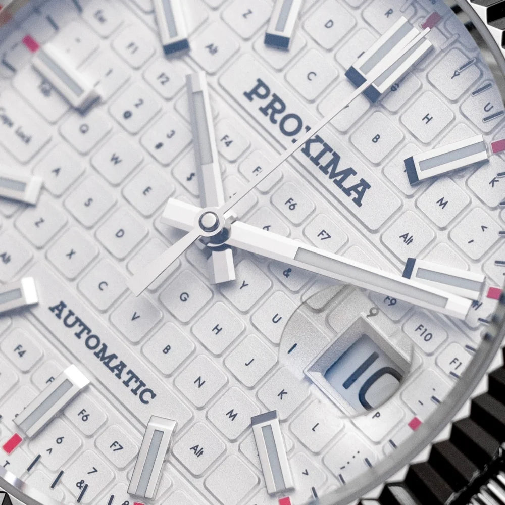 PX1690-JP 37mm Men Dress Watch Luxury Sapphire Keyboard Dial  Mechanical Watches Waterproof Luminous