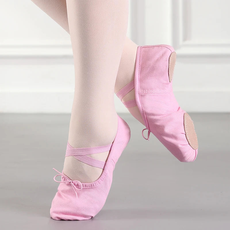 Girls Ballet Shoes For Children Woman Kids Ballet Slippers Women Teacher Ballet Flats Practise Dancing Shoes Salsa Training Shoe