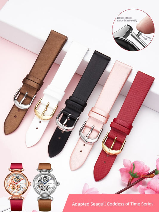 Armani Van Shida Genuine Leather Time Goddess Watch Band