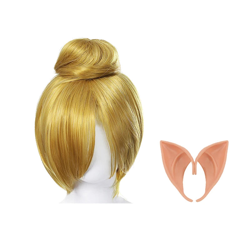 Summer Fancy Girl Green Elf Tinker Bell Backless Dress Christmas Halloween Kids Cosplay Birthday Party Fairy Princess Costumes