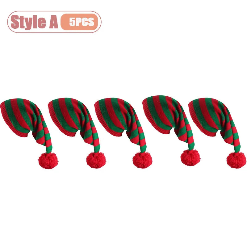 Christmas Hat Santa Costume Style Festive Beanie for Outdoor Activities Holiday Party Decoration and Christmas Gifts for Family