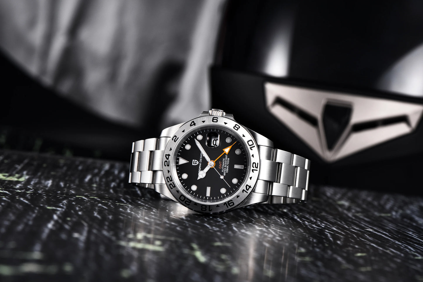 PAGANI DESIGN 2024 New V2 GMT Automatic Men's Auto Mechanical Watch Stainless Steel 10bar Waterproof Reloj Hombre