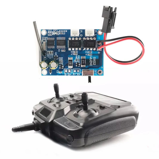 1Set 5A High-Power Remote Controller Transmitter & Receiver Kit 500 Meters Control Distance for RC Bait Boat/Tank Modified Parts