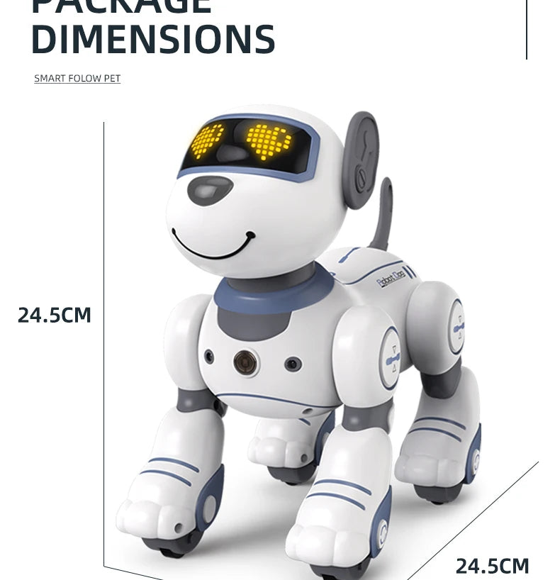Intelligent Programming RC Robot Stunt Dog Electronic Walking Dancing Puppy Touch Sensing Remote Control Pet Dog Kids Boys Toys