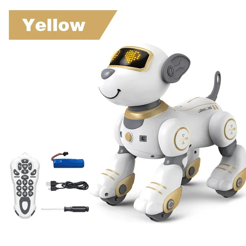 Intelligent Programming RC Robot Stunt Dog Electronic Walking Dancing Puppy Touch Sensing Remote Control Pet Dog Kids Boys Toys