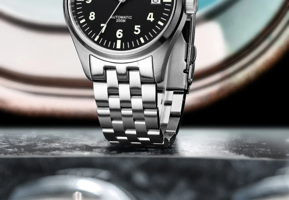 ADDIESDIVE Watches For Men Luxury Business Leisure Automatic Mechanical Men's Watch Fluorescent Waterproof 8215 316L Stainless