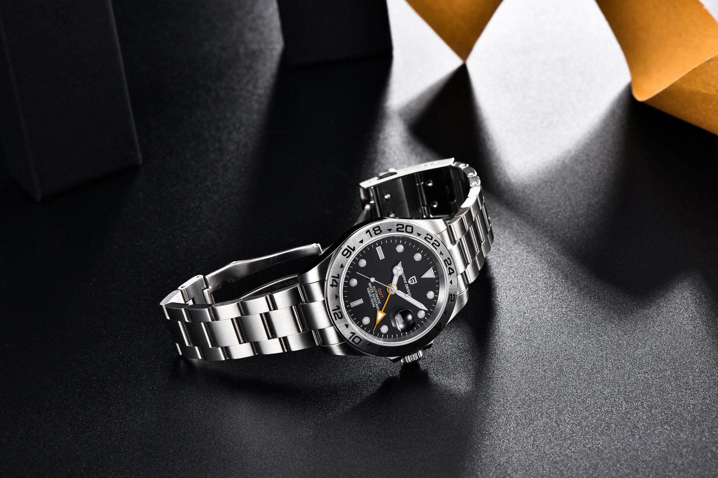 PAGANI DESIGN 2024 New V2 GMT Automatic Men's Auto Mechanical Watch Stainless Steel 10bar Waterproof Reloj Hombre