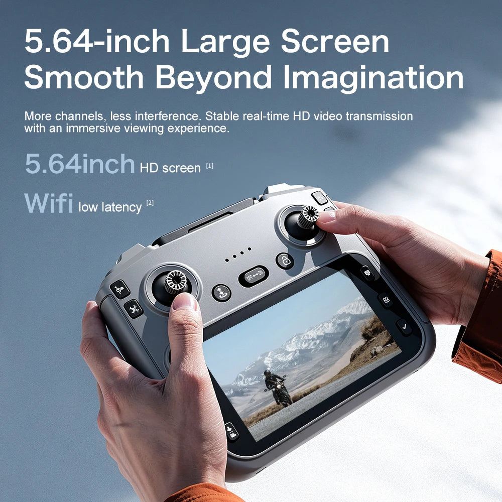 GT50 Aerial Photography Drone with Obstacle Avoidance, HD Brushless Quadcopter with Large Screen Remote Control Toy Aircraft