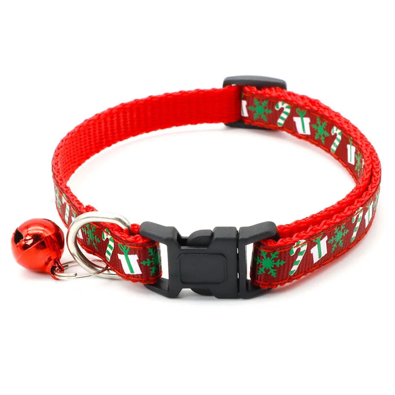 Christmas Safety Buckle Dog Collar Snowflake Tree Christmas Pet Collar Adjustable Collar Cat Collar Pet Accessories Wholesale