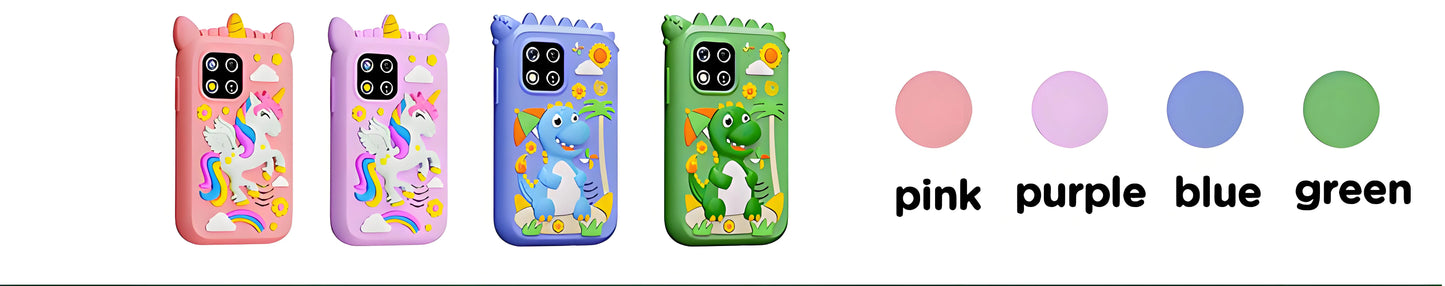 Kids Smart Phone 8GB 2.8'' Stories Music Camera Video Habit Tracking Baby Mobile Mini Toy Phone Educational Learning Tools Gifts