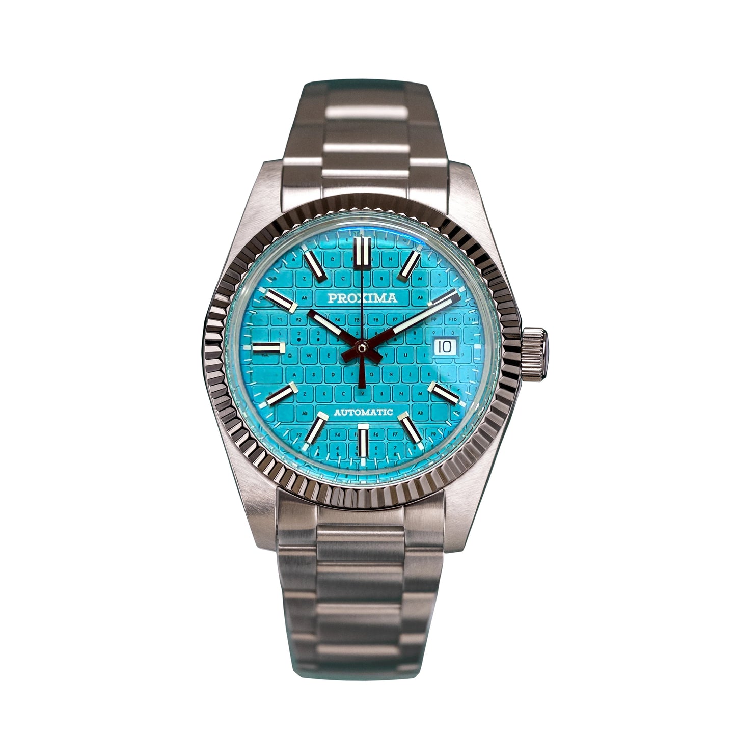 PX1690-JP 37mm Men Dress Watch Luxury Sapphire Keyboard Dial  Mechanical Watches Waterproof Luminous