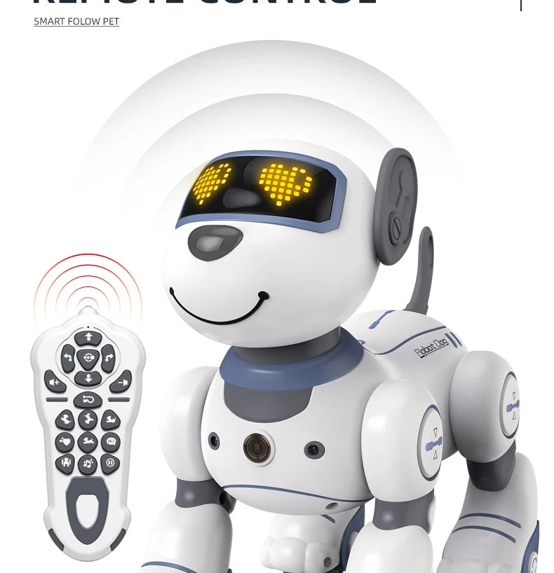 Intelligent Programming RC Robot Stunt Dog Electronic Walking Dancing Puppy Touch Sensing Remote Control Pet Dog Kids Boys Toys