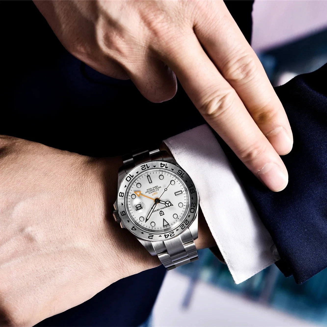 PAGANI DESIGN 2024 New V2 GMT Automatic Men's Auto Mechanical Watch Stainless Steel 10bar Waterproof Reloj Hombre