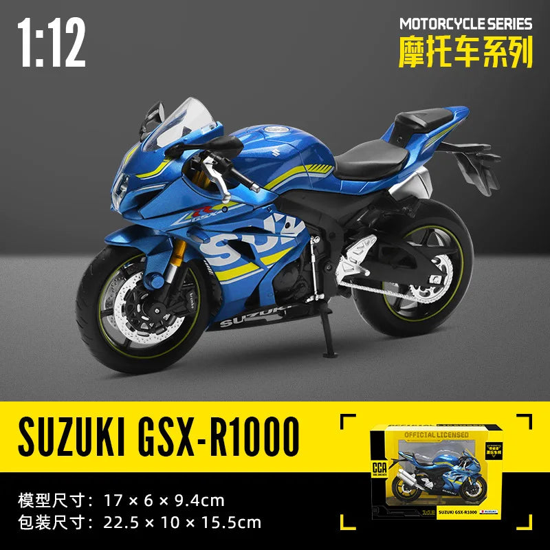 MSZ CCA 1:12 Yamaha YZF-R1 Classic Motorcycle Model Alloy Car Model Toy Car Casting Collection Toy Gift Christmas Gift