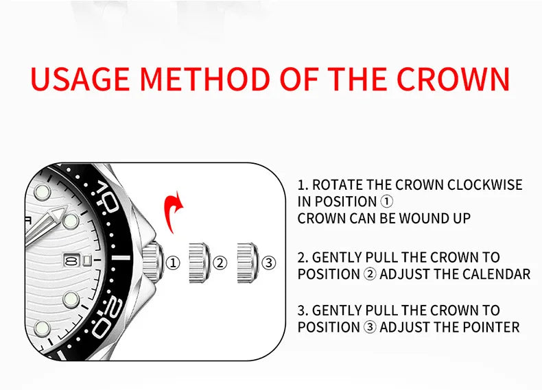 SANDA 2025 New Advanced Mechanical Watch Men's Waterproof Calendar Night Light Rotating Timing Circle Business Sports Watch