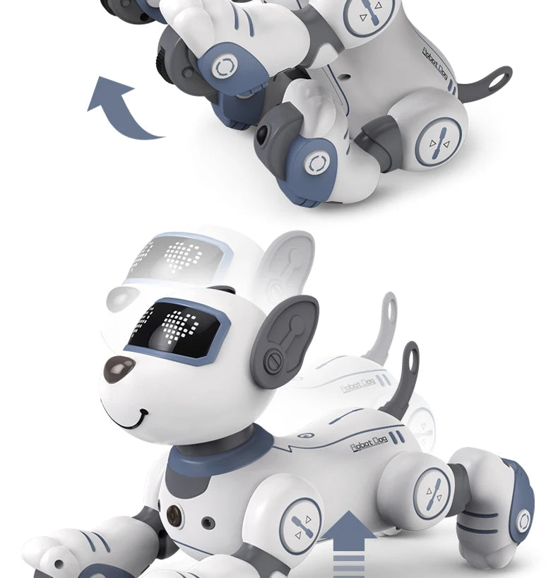 Intelligent Programming RC Robot Stunt Dog Electronic Walking Dancing Puppy Touch Sensing Remote Control Pet Dog Kids Boys Toys