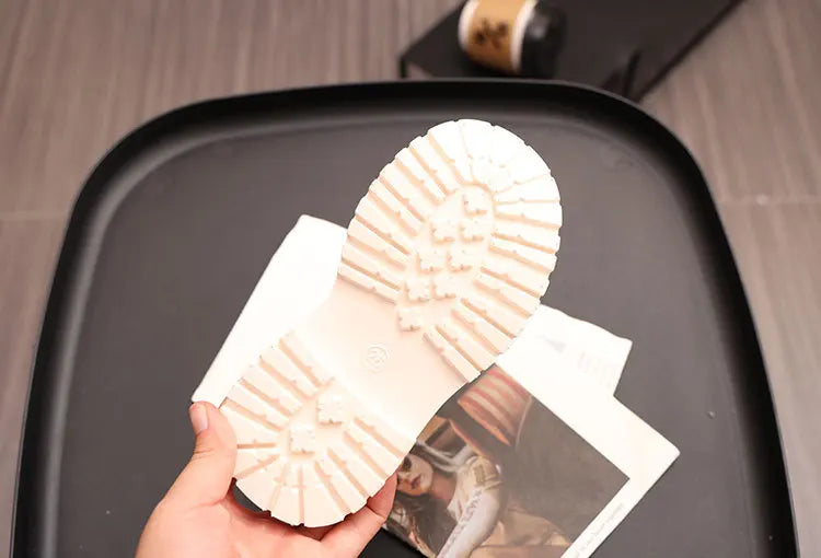 Children's Winter Fashion Cotton Shoes Boys' Warm Cotton Lined Ankle Boots for Boys Girls Side Zipper Retro Snow Thermal Boots