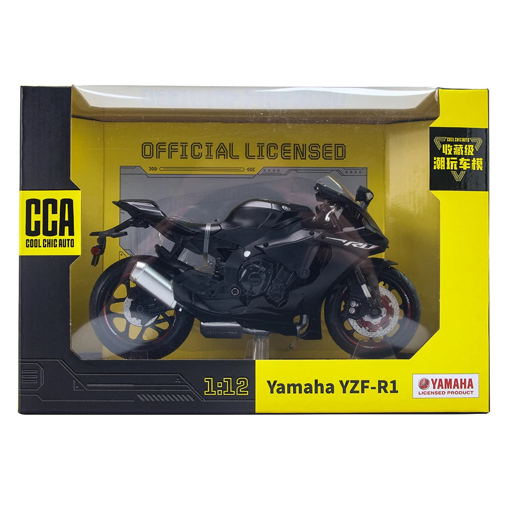 MSZ CCA 1:12 Yamaha YZF-R1 Classic Motorcycle Model Alloy Car Model Toy Car Casting Collection Toy Gift Christmas Gift