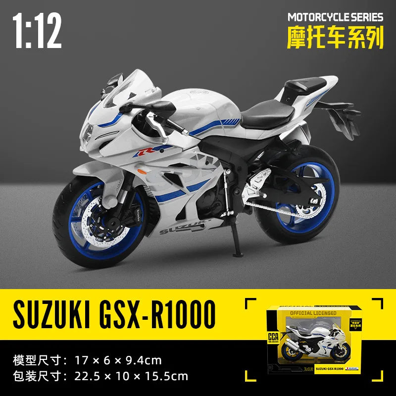 MSZ CCA 1:12 Yamaha YZF-R1 Classic Motorcycle Model Alloy Car Model Toy Car Casting Collection Toy Gift Christmas Gift