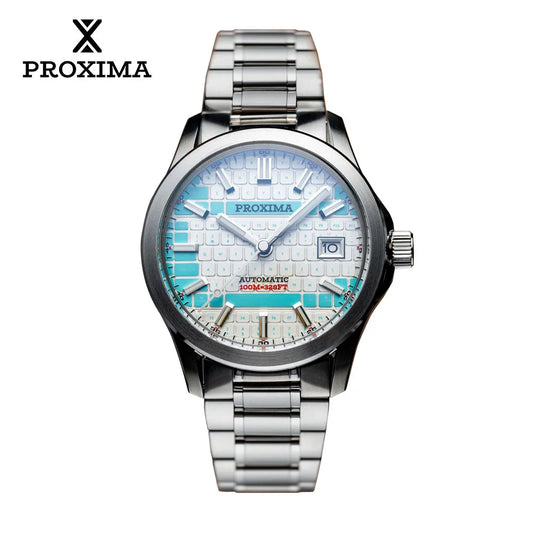 Proxima PX1733 Men Dress Watch NH36 Sapphire Automatic Mechanical Watch Waterproof 100m Bgw9 Lume Reloj