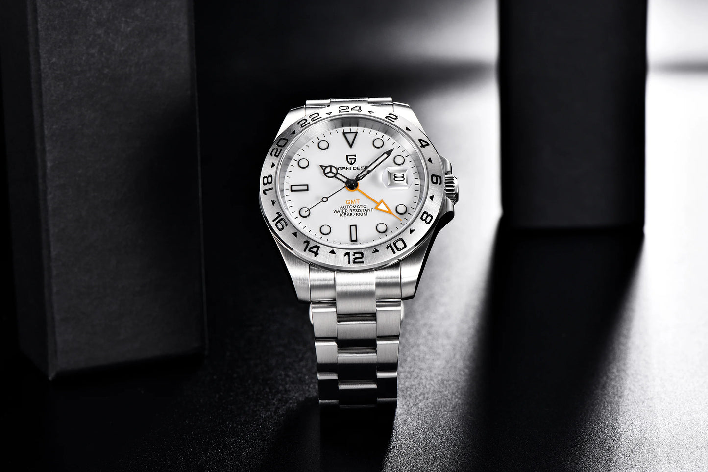 PAGANI DESIGN 2024 New V2 GMT Automatic Men's Auto Mechanical Watch Stainless Steel 10bar Waterproof Reloj Hombre