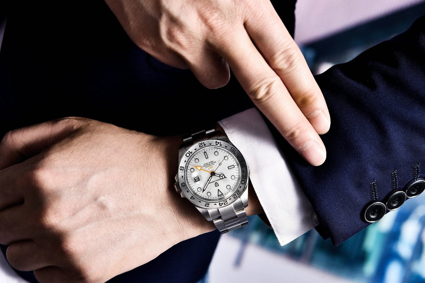 PAGANI DESIGN 2024 New V2 GMT Automatic Men's Auto Mechanical Watch Stainless Steel 10bar Waterproof Reloj Hombre