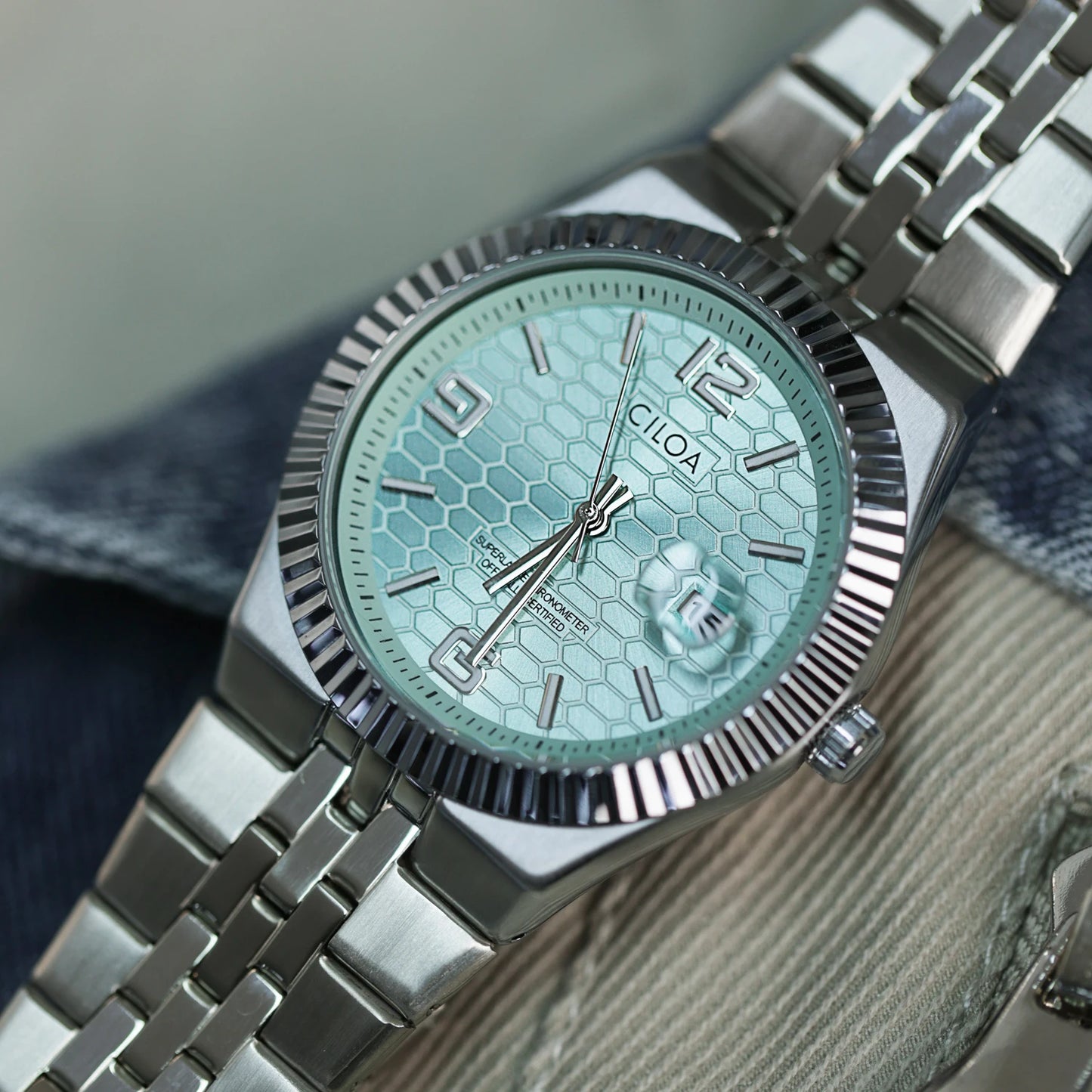 CILOA New Casual & Business Men's Stainless Steel Waterproof Quartz Watch